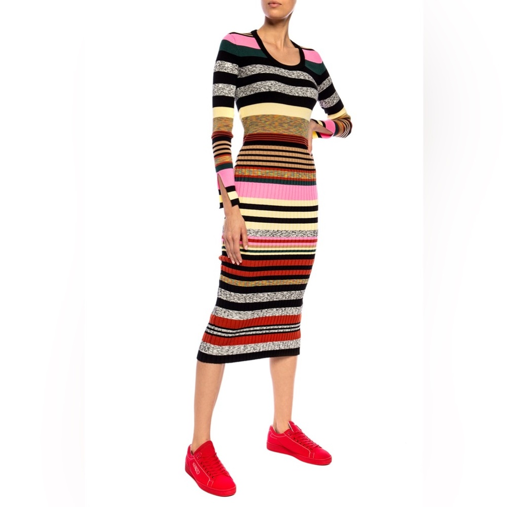 Kenzo Paris striped sweater dress